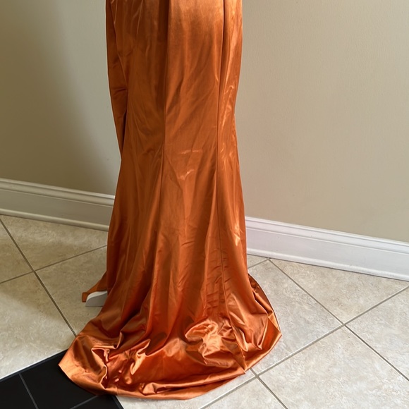 Bridal Babes Bridesmaid Dress Size 8 Copper New With Tags - Picture 7 of 16
